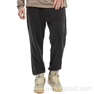 Fall new distressed washed sweatpants